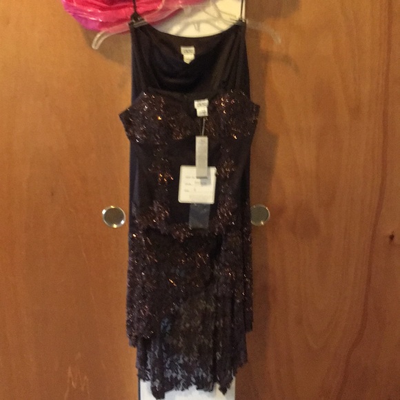 💃🏻NWT -  Cache 2-Piece Bronze Beaded 100% Silk - Picture 7 of 8